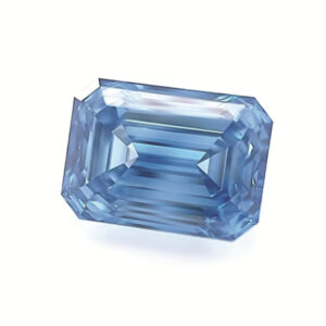 3.50ct Lab Grown Emerald Fancy Vivid Blue